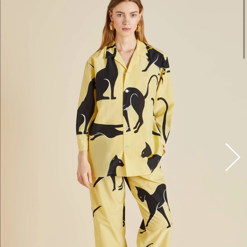 Olivia Von Halle Brand New with tags Cotton-Silk Pajamas size Small